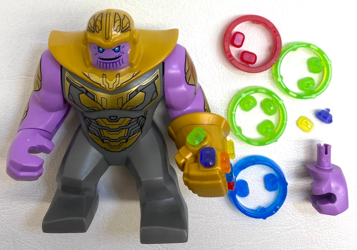 LEGO Marvel Superheroes Thanos Giant Figure / Minifigure with Infinity ...