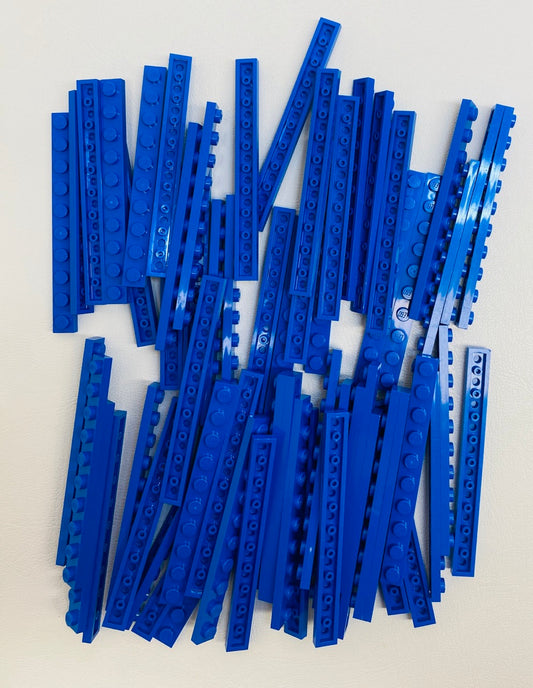 LEGO Plate 1x10 Fun Pack Blue