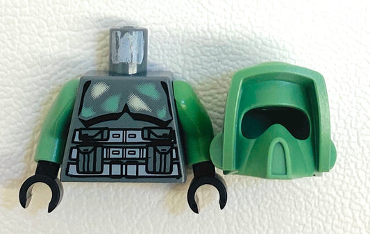 LEGO Star Wars Helmet and Torso for Clone Scout Trooper / Kashyyyk Trooper Minifigure
