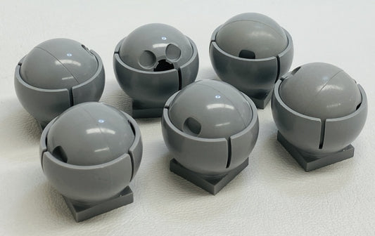 LEGO Ball and Socket 3x3 Pack of 6 Light Bluish Grey Star Wars Turret