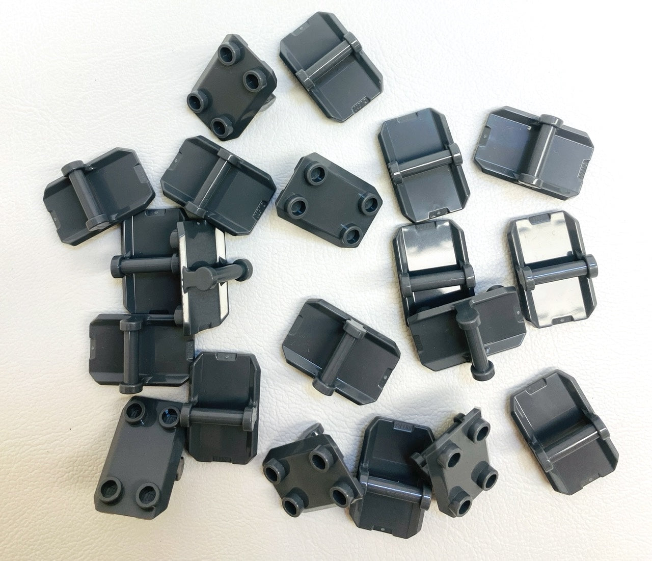 LEGO Shield / Rocker Plate 2x3 with Bar Handle Fun Pack Dark Bluish Grey