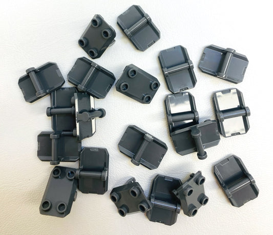 LEGO Shield / Rocker Plate 2x3 with Bar Handle Fun Pack Dark Bluish Grey