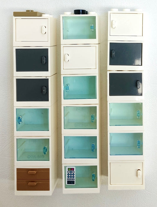 LEGO White Containers Fun Pack Cabinets Cupboards Lockers