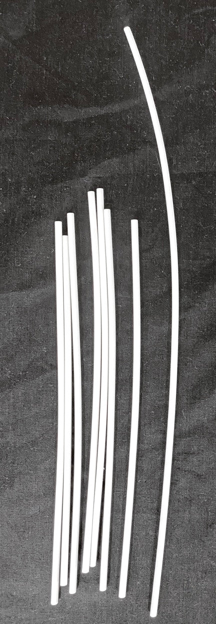 LEGO White Hose 3mm Mixed Lengths