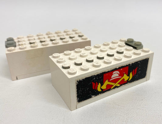 LEGO Vintage 9V Battery Box Pack of 2 White