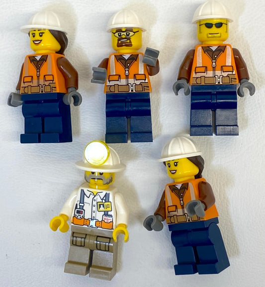 LEGO Minifigure Fun Pack City Construction / Mining Workers
