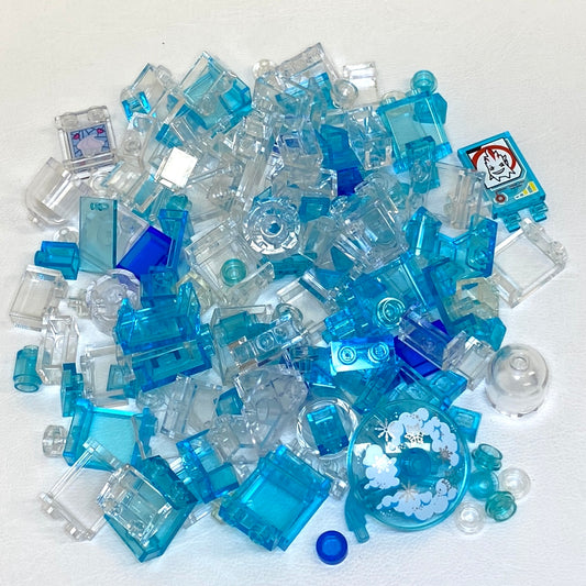 LEGO Trans Clear / Trans Light Blue Mixed Fun Pack