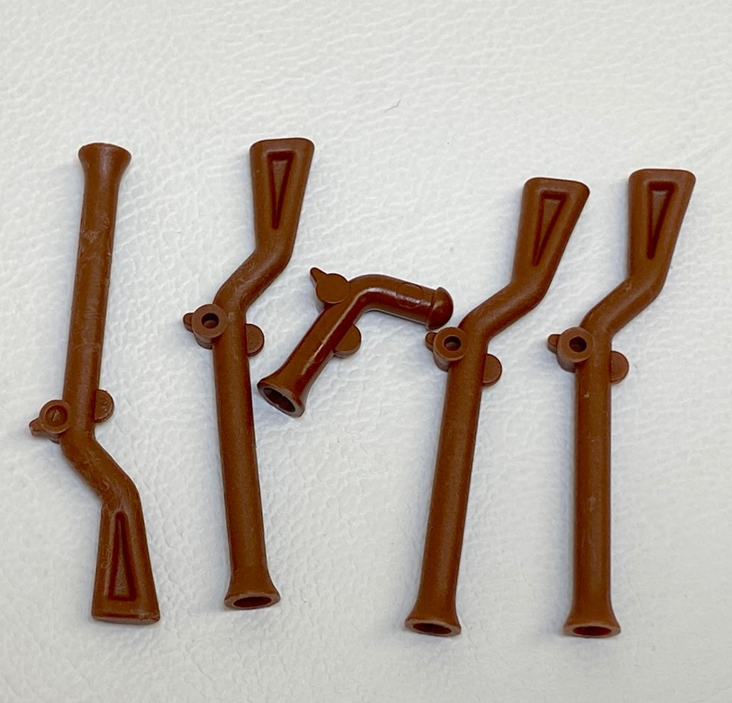LEGO Muskets and Flintlocks Fun Pack Reddish Brown Weapons Pirates Cas ...