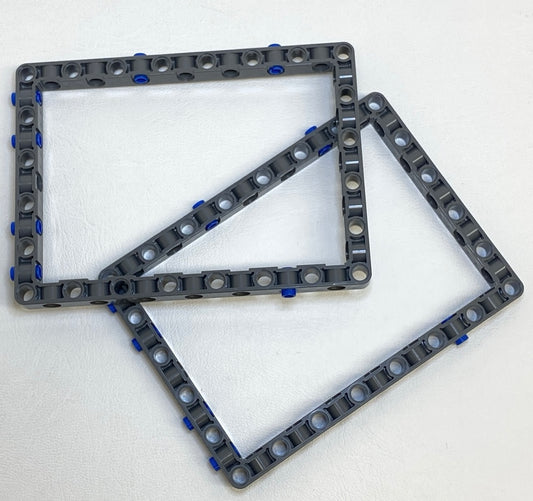 LEGO Technic Liftarm Open Frame 11x15 Pack of 2 Dark Bluish Grey