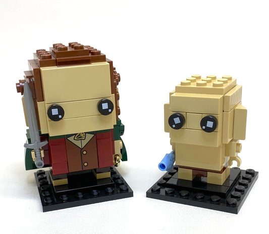 LEGO Brickheadz Lord of the Rings Frodo and Gollum Set #40630 As Pictured