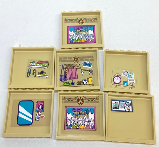 LEGO Panel 1x6x5 Pack of 7 Tan