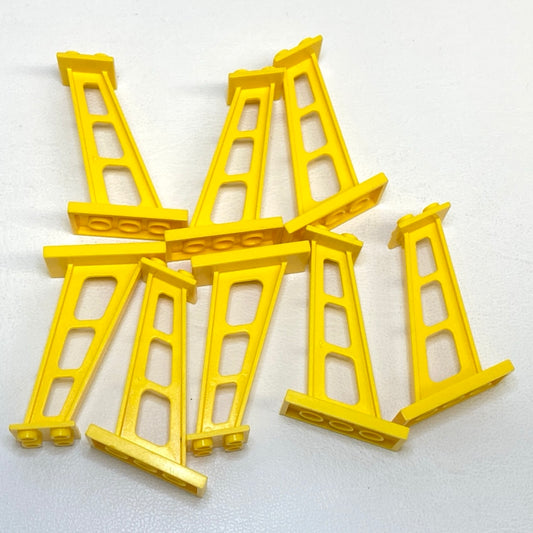 LEGO Yellow Support Inclined Stanchion 2x4x5 Pack of 8
