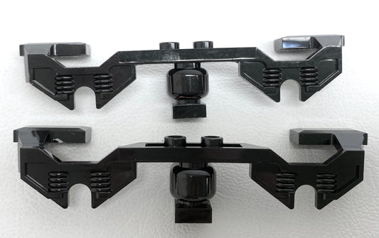 LEGO Trains Decorative Sides with Open Hub Points Pack of 2 Black