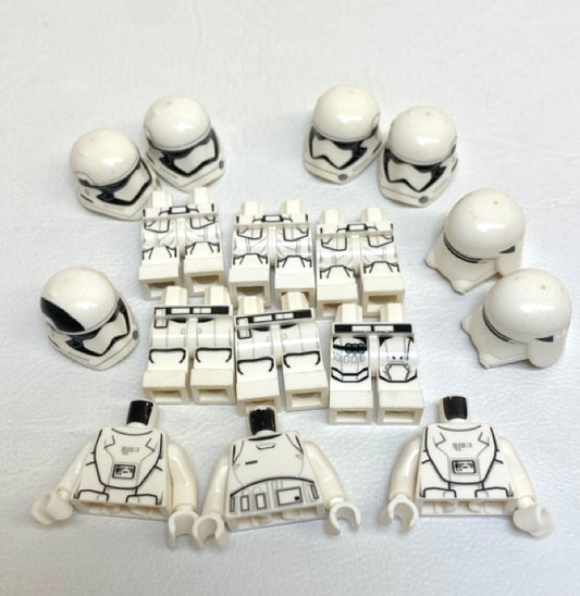 LEGO Star Wars Mixed Minifigure Pieces Fun Pack First Order Stormtrooper / Snowtrooper Torsos Legs Headgear (Copy)