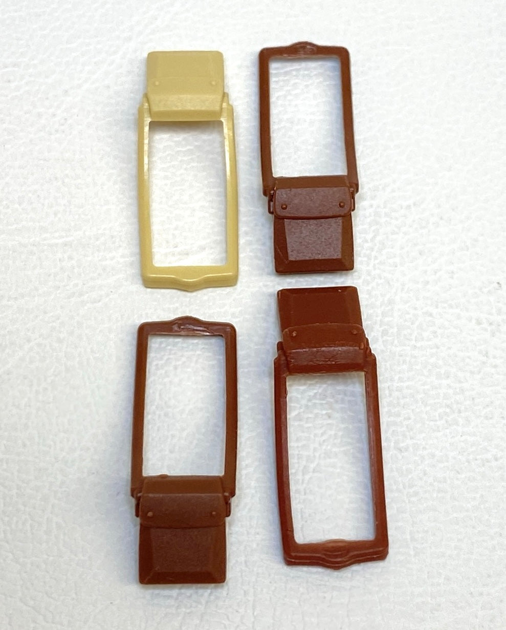 LEGO Messenger Bags Minifigure Accessory Fun Pack of 4 Tan / Reddish Brown