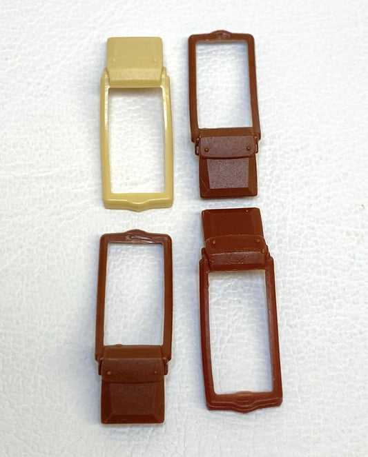 LEGO Messenger Bags Minifigure Accessory Fun Pack of 4 Tan / Reddish Brown