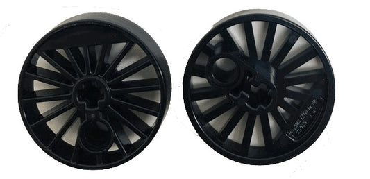 LEGO Trains Wheels Pack of 2 Black 30mm Spoked