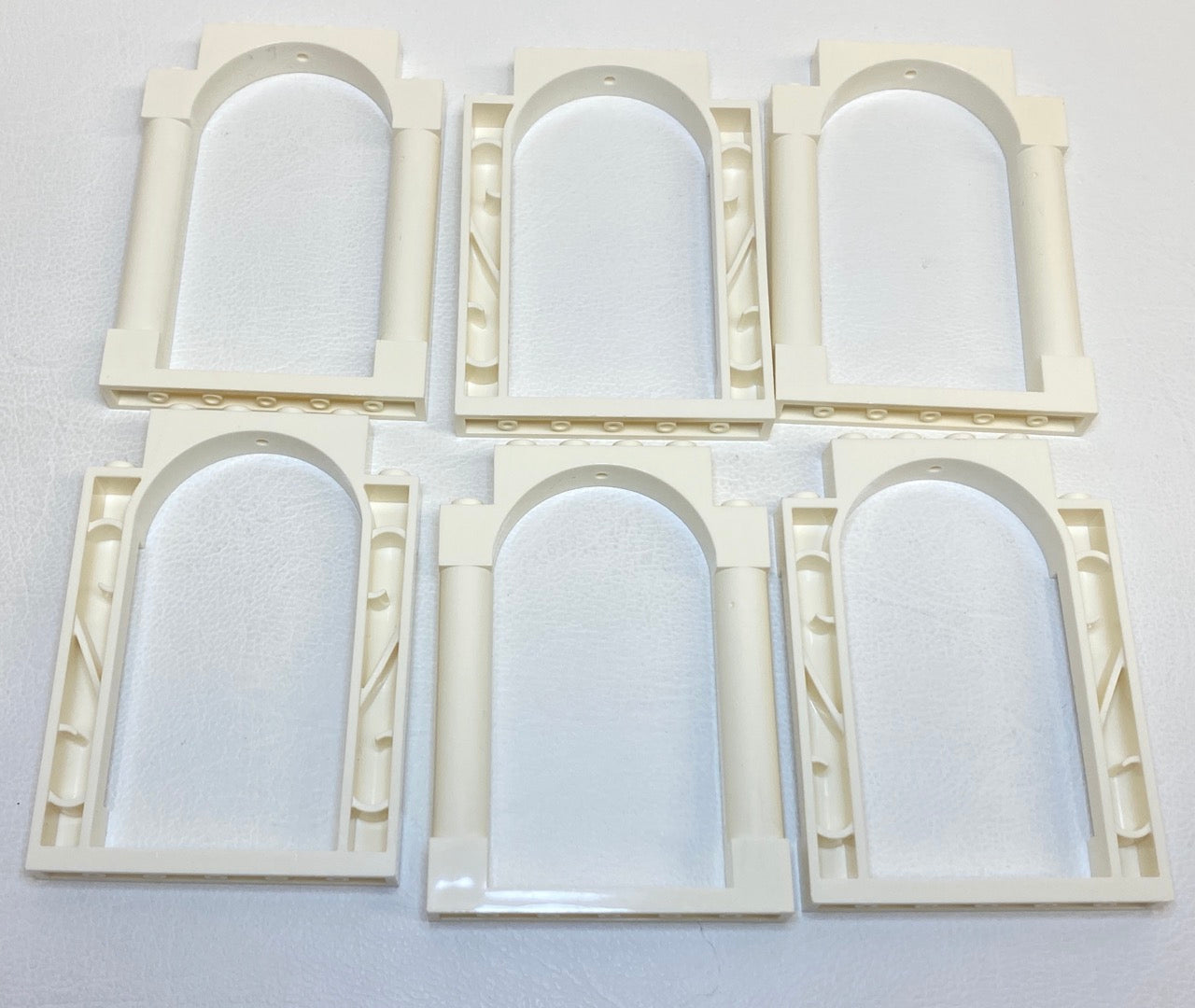 LEGO Arched Door Frames 1x6x7 Pack of 6 White