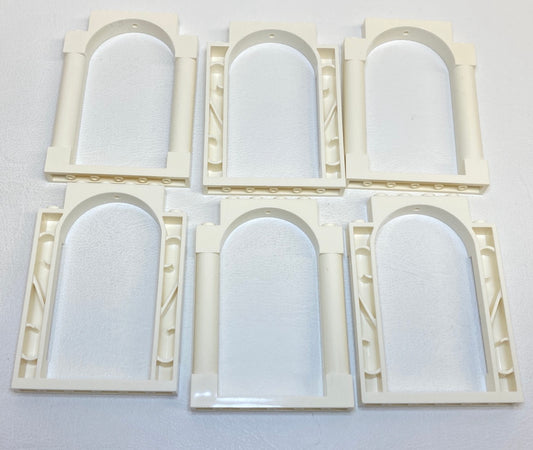 LEGO Arched Door Frames 1x6x7 Pack of 6 White