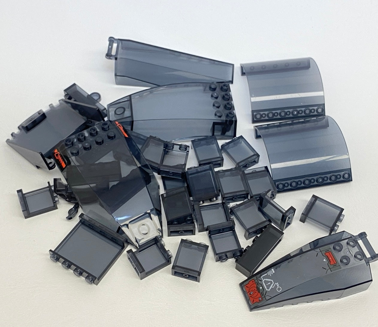 LEGO Trans Black Fun Pack Mixed Bricks Panels Windscreens and More