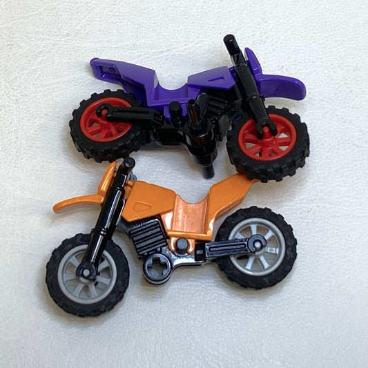 LEGO City / Ninjago Motorcycle / Motorbike Pack Of 2 Dirt Bikes / Trail Bikes