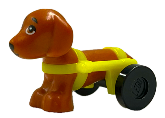 LEGO Friends Animal Pickle Dachshund with Wheelchair Harness