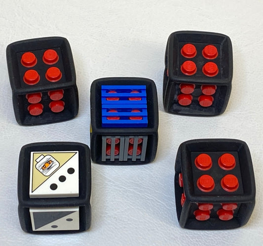 LEGO Game Dice Fun Pack of 5 with Mixed Tiles