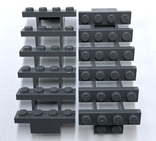 LEGO Stairs Pack Of 2 Dark Bluish Grey