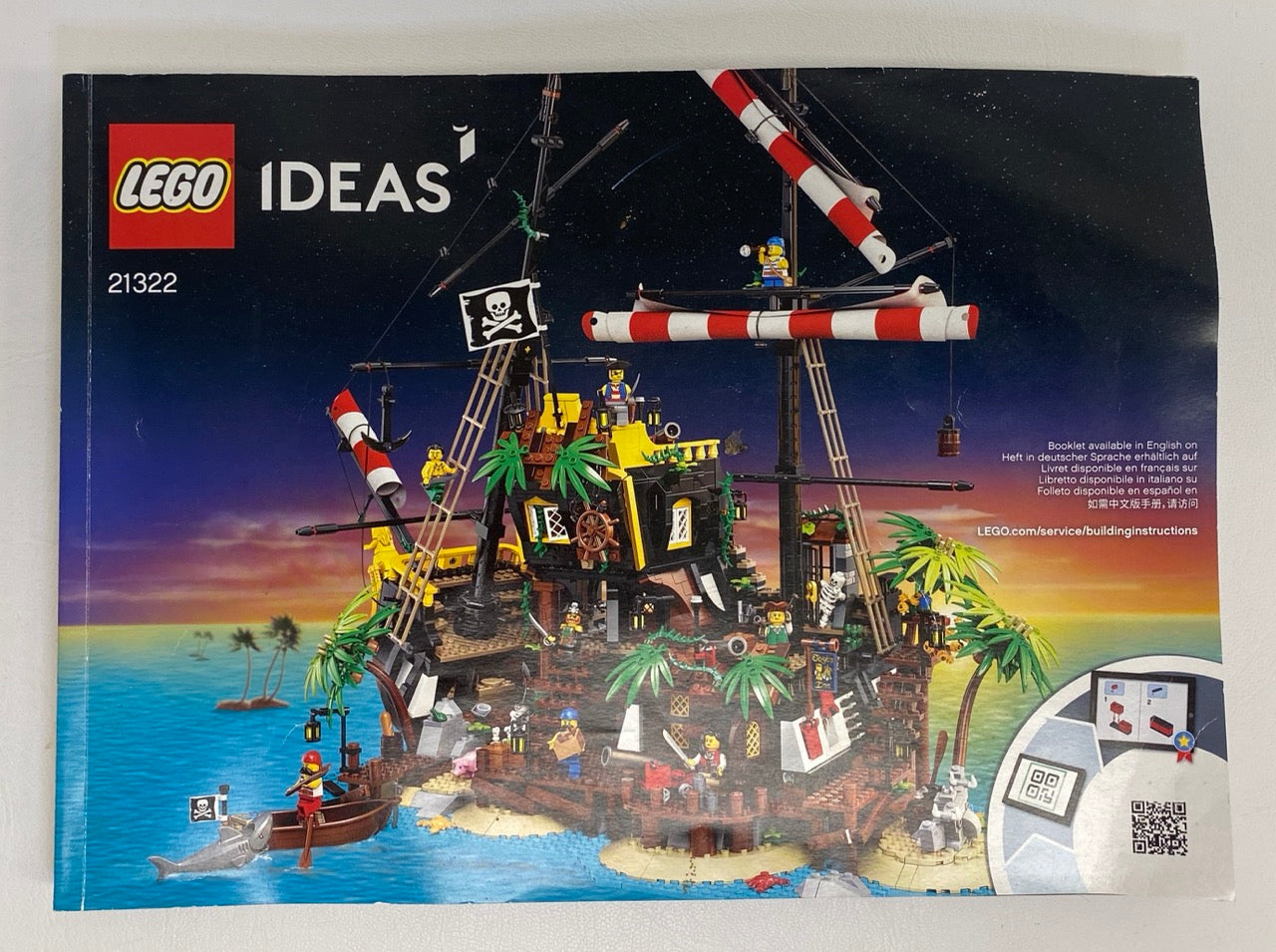 LEGO Pirates of Barracuda Bay Set #21322 As Pictured - Includes Instructions Minifigures
