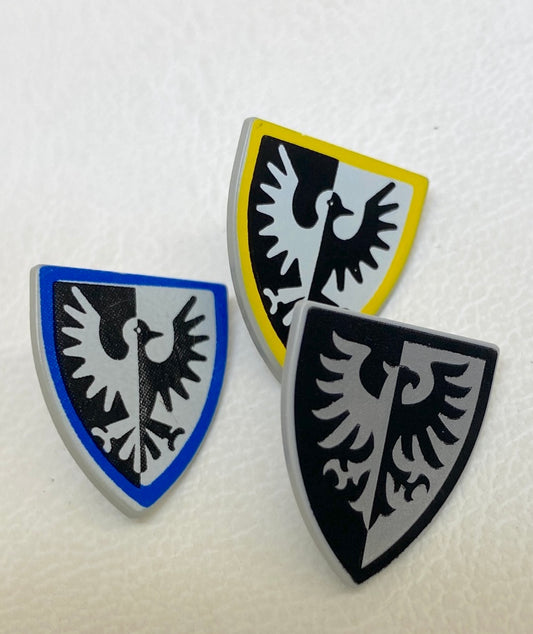 LEGO Castle Shields Fun Pack Black Falcon Pattern Mixed Colours