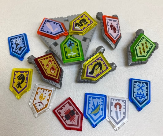LEGO Nexo Knights Shield Fun Pack Mixed Colour Tiles Shields and More