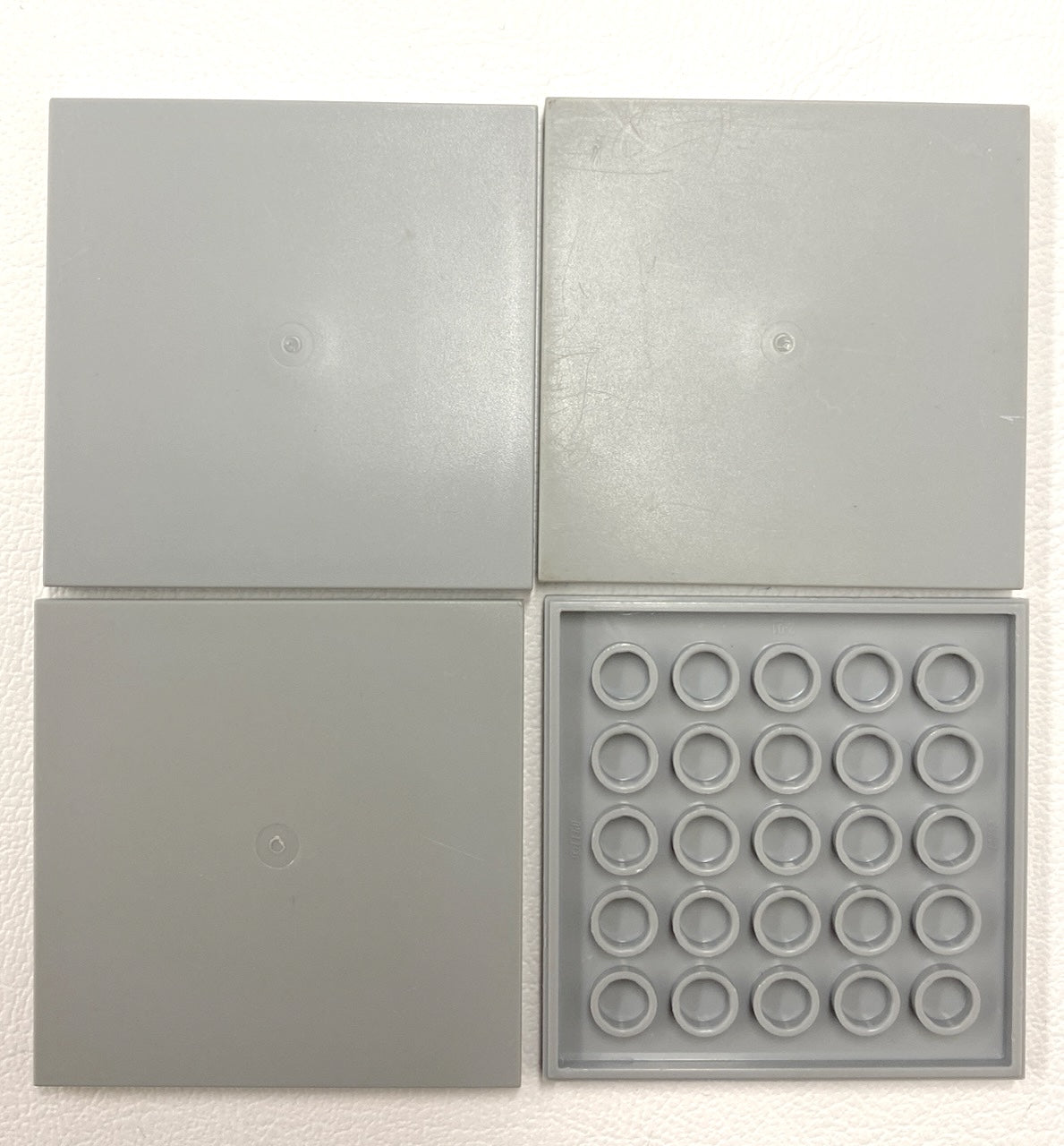 LEGO Light Bluish Grey Tile 6x6 Pack of 4