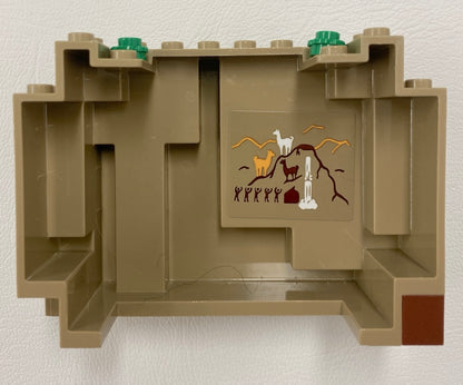 LEGO Rock Panel 4x10x6 Dark Tan BURP / Big Ugly Rock Piece