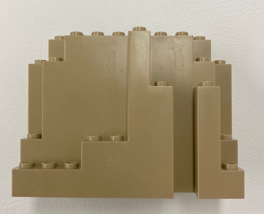 LEGO Rock Panel 4x10x6 Dark Tan BURP / Big Ugly Rock Piece