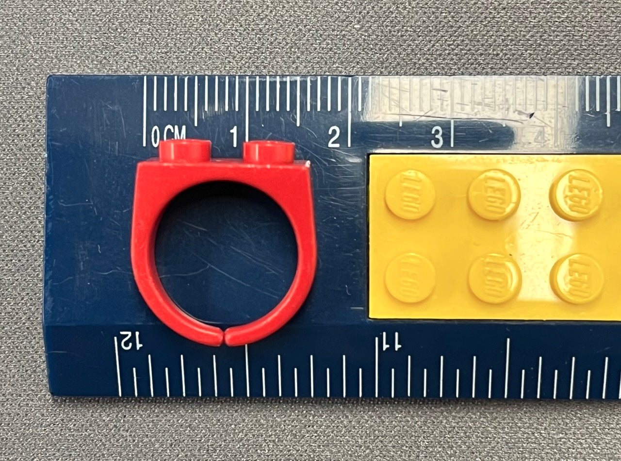 LEGO Scala Vintage Red Ring with 1x2 Plate