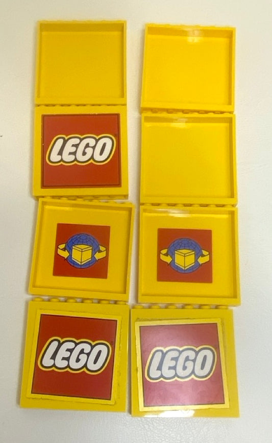 LEGO Panel 1x6x5 Pack of 8 Yellow