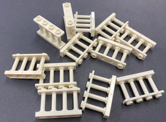 LEGO White Spindled Fences Fun Pack of 12