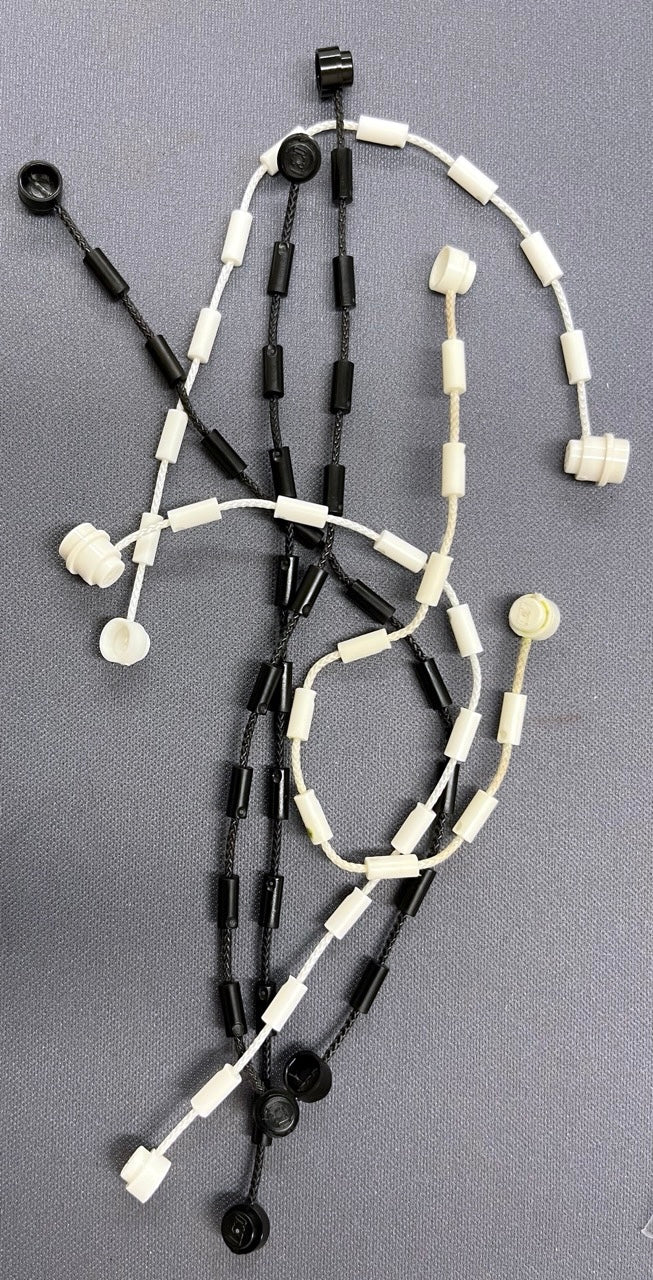 LEGO String with Grips Pack of 6 Black / White