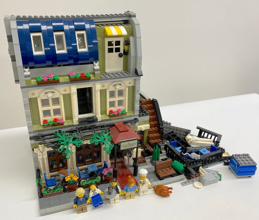 LEGO Creator Parisian Restaurant Modular Building Set #10243 - As Pictured - Includes Instructions and Minifigures