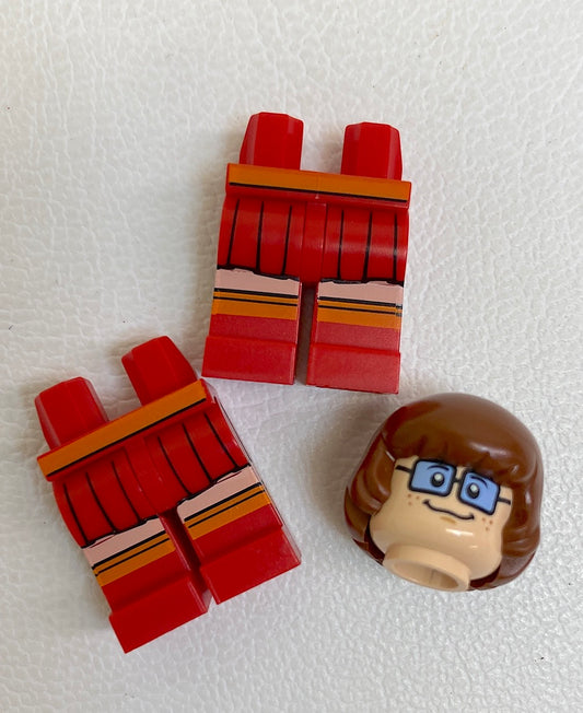 LEGO Scooby Doo Velma Dinkley Minifigure Pieces Fun Pack - Head Hair Legs