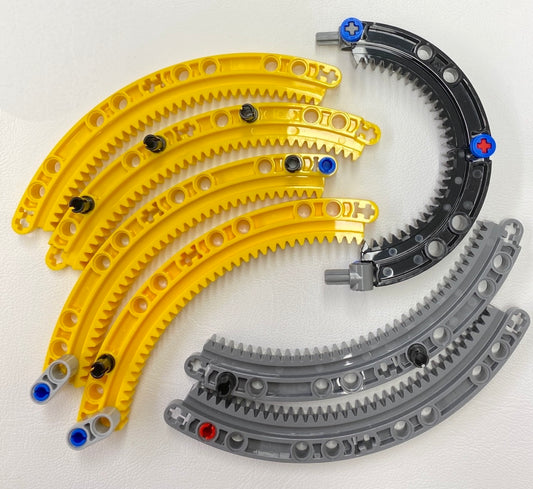 LEGO Technic Curved Gear Rack Fun Pack Mixed 6x6 and 11x11