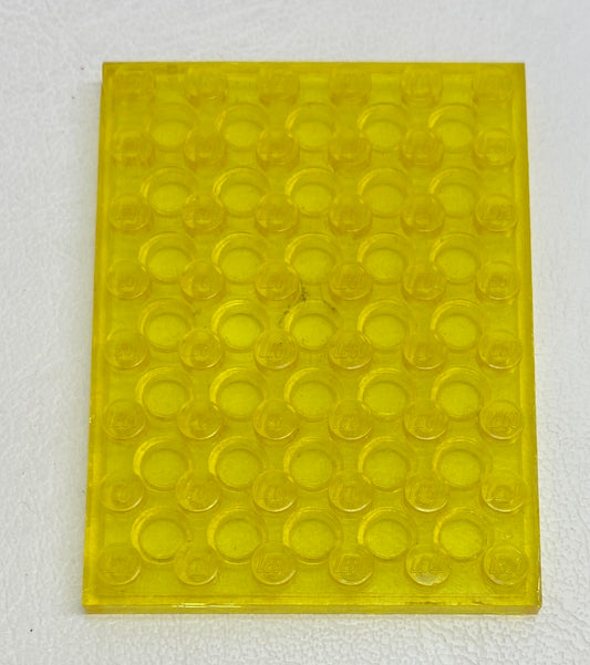 LEGO Classic Space Trans Yellow Plate 6x8