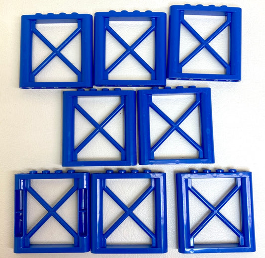 LEGO Support 1x6x5 Pack Of 8 Blue