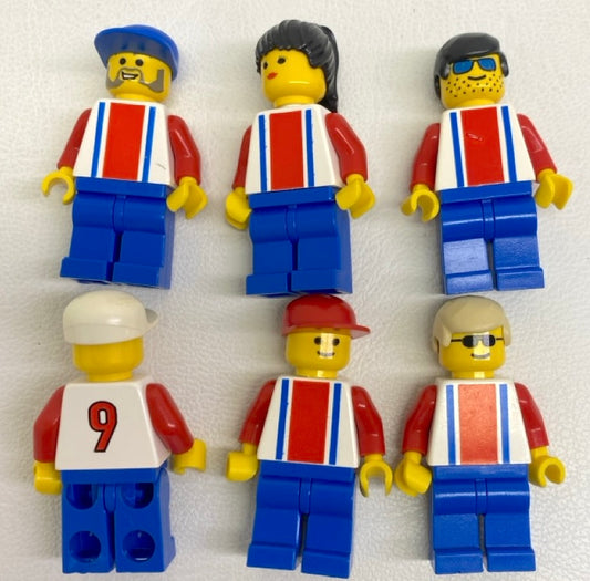 LEGO Minifigure Fun Pack - Red White Blue Football / Soccer Team