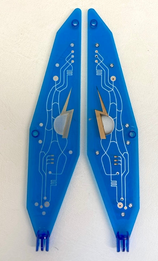 LEGO Space Vintage Insectoid Wings Pack of 2 Trans Dark Blue