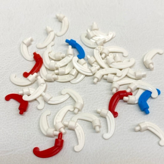 LEGO Feather Plumes Mixed Fun Pack Small White with Red and Dark Azure