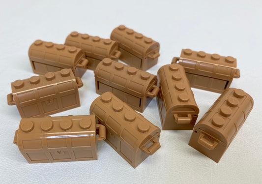 LEGO Medium Nougat Treasure Chests Pack of 10 - Pirates Castle Friends Harry Potter