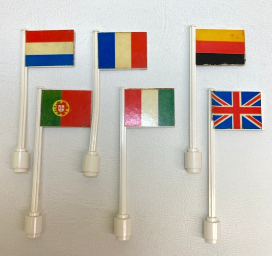 LEGO Vintage Flags Mixed Fun Pack - France Germany Italy Portugal Netherlands UK