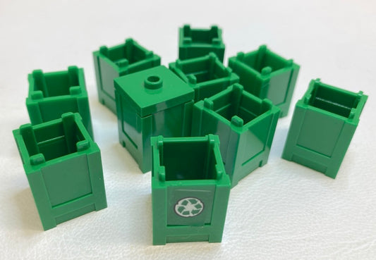 LEGO Green Box 2x2x2 Pack of 10