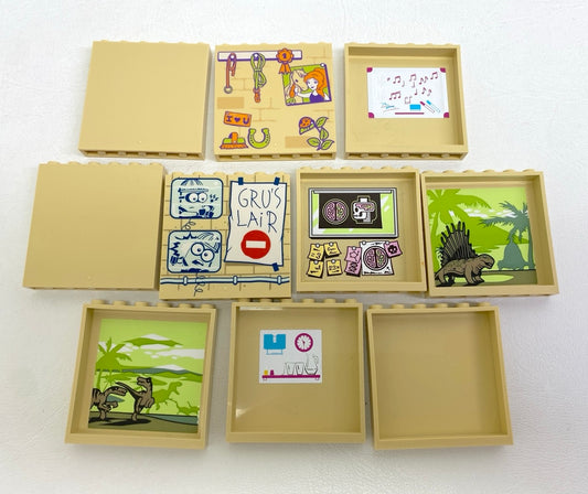 LEGO Panel 1x6x5 Pack of 10 Tan